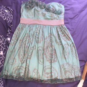 Strapless prom dress